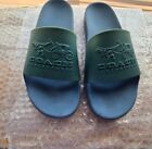 Coach Rexy And Carriage Men's Slides Sandals Green Gray Size 9