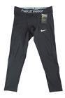 Nike Pro NEW Running 3/4 Tight Compression Mens L Black Training Pants CJ0961