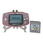 Nintendo Game Boy Advance Handheld System Fuchsia Pink Wario Land WORKS Video