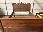Vintage Solid Cherry Wood MCM Queen Bed frame .
