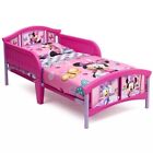 Toddler Girls Bed Disney Minnie Mouse Plastic Kids Pink Bed Frame Side Rails New