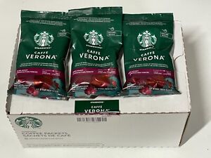 Starbucks Caffe Verona 18 Pack 2.5 oz Dark Roast Ground Coffee BB 2/24