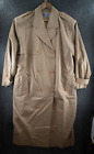 Vintage Suivi Japan Trench Coat Long Sleeve Liner Cotton Plain Brown Outerwear