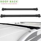 Roof Rack Cross Bars Black Set for BMW 3 Series E46 Wagon 1998-2005 (For: BMW)