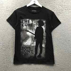 The Cure Boy's Don't Cry T-Shirt Men's XS Short Sleeve Crew Neck Graphic Black