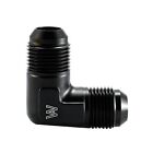 -10 AN Male Flare To -10AN Male 90 Degree Fitting Union Black