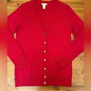 Vintage gap red cashmere cardigan in Large