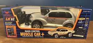 SEALED NEW BRIGHT 1/16  RADIO CONTROL MUSCLE CAR 70'S Grey  PT Cruiser