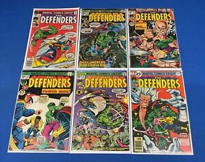 Marvel Comic Group THE DEFENDERS Lot of 6 Books 16 17 27 29 38 41