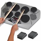 NEW Pyle Electronic Tabletop Drum Machine - Digital Drumming Kit PTED06
