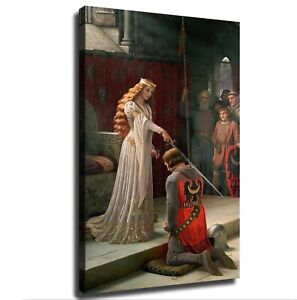 The Accolade By Edmund Blair Leighton Poster Picture HD Canvas Famous Artwork