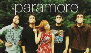 PARAMORE FULL BAND SIGNED AUTOGRAPH 9X15 PHOTO POSTER - SEXY HAYLEY WILLIAMS JSA