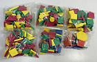 Lot of 388 Pc. Color Foam Math Manipulatives Squares, Circles, Triangles, Etc.