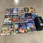 Lot of 21 Walt Disney/Popular VHS Movies Some Pixar. Some Without Case.