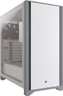 Corsair 4000D Tempered Glass Mid-Tower ATX PC Case - White - Open Box