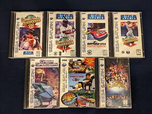 Sega Saturn Lot Of 7 Games - CIB Complete In Box - Great Condition!