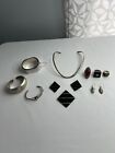 VINTAGE STERLING SILVER JEWELRY LOT 10pcs 191 grams CA CANADA TAXCO SR COLLAR