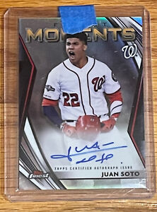 2021 TOPPS FINEST MOMENTS AUTO JUAN SOTO NEW YORK YANKEES