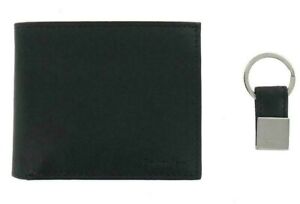 Calvin Klein Leather Coin Pocket Bifold Wallet With Key Fob for Men