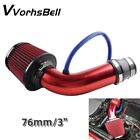 Red Cold Air Intake Filter Induction Pipe Power Flow Hose System Accessories Kit (For: Renault Scenic II)