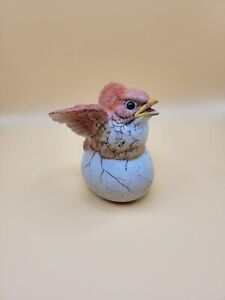 Cardinal By Andrea by Sadek Hatching Cardinal in Egg 1990 8618 Porcelain
