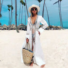 Women's Bathing Suit Cover Up Lace Boho Beach Maxi Summer Bikini Sundress Dress