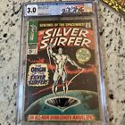 CGC 3.0 Silver Surfer 1 Marvel Comics Origin Issue Solo Title 1968 CUSTOM LABEL