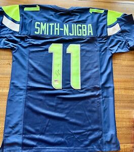 New ListingJaxon Smith-Njigba Signed Jersey Custom Navy Seahawks JSA COA Rookie Auto