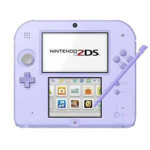 Nintendo 2DS Consoles Color Lavender FTR-S-UAAA Body & Charger working state