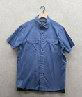 Vertx Shirt Mens Large Blue Tactical Weapon Conceal Utility Snap Up