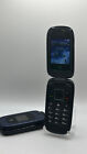 AT&T Z222 H20 Blue Basic Flip Cell Cellular Phone H20 Straight Talk Works Great!