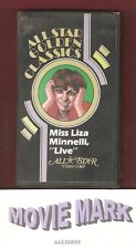 MISS LIZA MINELLI LIVE WITH A ‘Z’ (All Star Video Corp.) RARE OOP vhs NOT on DVD
