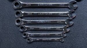 Craftsman 6pc Metric Ratcheting Wrenches 6mm - 15mm - 8, 10, 12, 13, 14, and 15