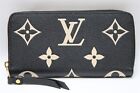 Louis Vuitton Monogram Empreinte Leather Zippy Wallet - Black/Beige - M80481
