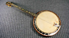 Vintage Ludwig Dixie Tenor Banjo Antique Natural Wood Finish Folk Circa 1930's