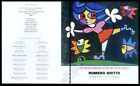 1998 Romero Britto Flying Fish and girl art Rio museum vintage print ad