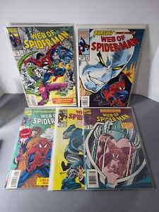 Web of Spider-Man Vol 1. (5) Comic Lot Issues 111-112-113-114-115 Marvel 1994