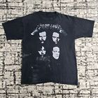 Vtg 1991 Metallica Black Album Tour Shirt L 4 Faces Rock Band Tee Brockum 90s