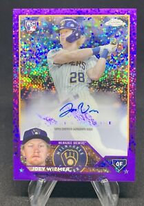 New Listing2023 Topps Chrome Update Joey Weimer Purple Speckle Auto RC #AC-JWI /250