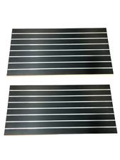 Slatwall Easy Panels,  2' H x 4' W Black w/ Metal Inserts Set of 2 PIECES