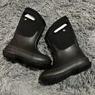 BOGS Neo Classic Boots Kid's Youth Black Insulated Winter Rain Brand New