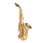 Professional Soprano Saxophone Curved Saxophone Gold Lacquer Brass Bb Sax N6P3