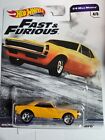 Hot Wheels Fast & Furious 1/4 Mile Muscle ‘67 Chevy Camaro w/ Real Riders