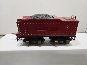 IVES #25 DIECAST TENDER IN CARDINAL RED; CIRCA 1930