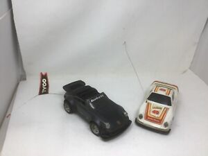 2 Cars Vintage Taiyo Tyco RC Porsche 911 Speedster HTF & Radio Shack UNTESTED.