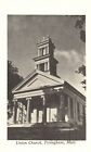Tyringham MA-Massachusetts, Union Church Landmark Parish Religious Old Postcard