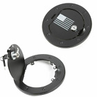 Black Gas Fuel Tank Cap Cover With Lock for 2007-17 Jeep Wrangler JK Accessories (For: 2013 Jeep Wrangler)