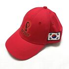 Fifa World Cup Qatar 2022 South Korea Cap Hat OS Red Cotton Official Licensed