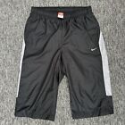 Nike 3/4 Shorts Men’s Medium Black Grey Y2K Vintage Athletic Dept Drawstring