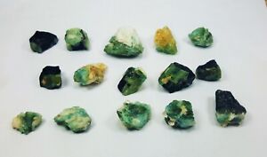 338 Carat Bi-Color Tourmaline Rare Crystals Lot Minerals Specimen From Shigar